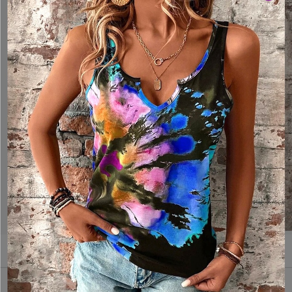 Tie-dye tank top